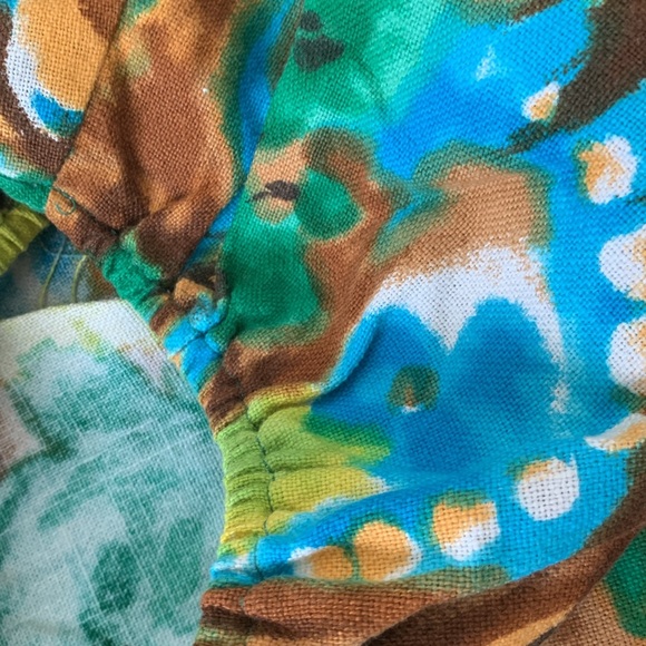 VTG Handmade 2 piece outfit XS XXS colorful AOP - Picture 10 of 10